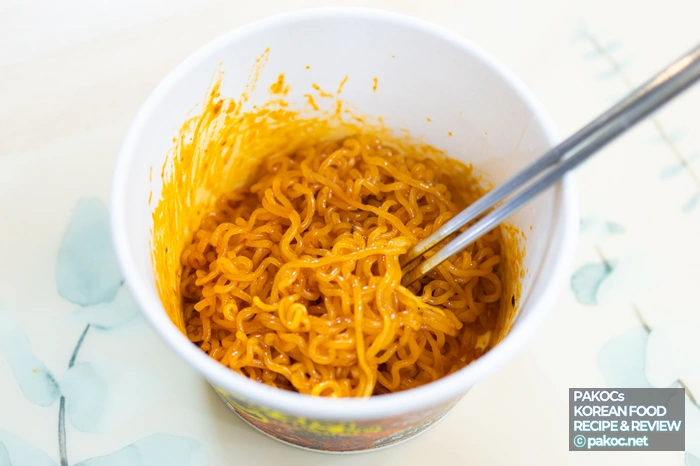오징어 향 강한 라면 맛 특징
