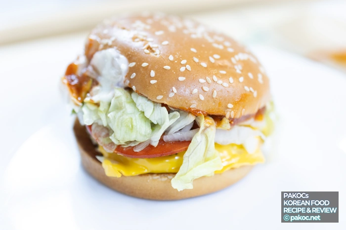 햄버거 조리 과정 설명