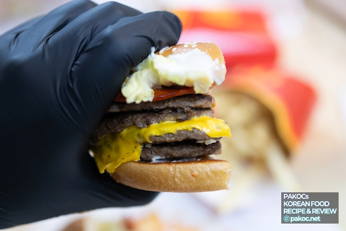 패티 두께 차이 비교