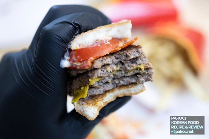 햄버거 주문 방법 설명