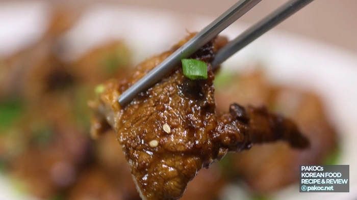 고기 재우는 과정 사진