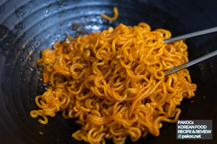 닭볶음탕면 맛 체험 사진