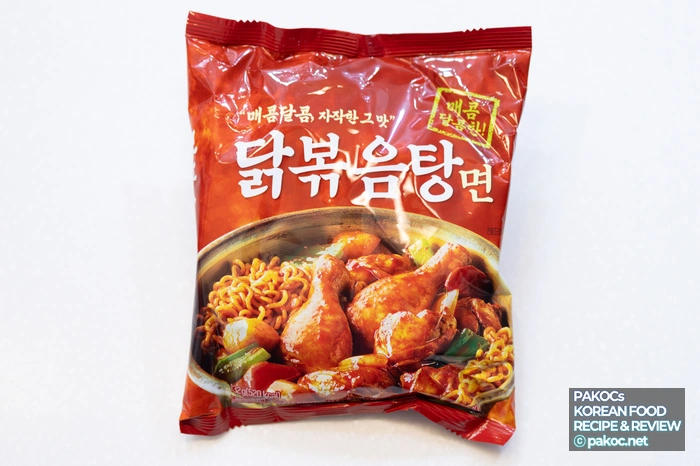 닭볶음탕 라면 조리 사진