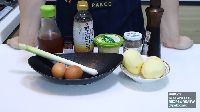 전분제거 감자 준비과정