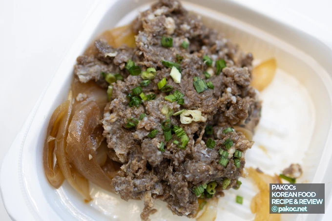 Estado de cocción del bulgogi de res delgado