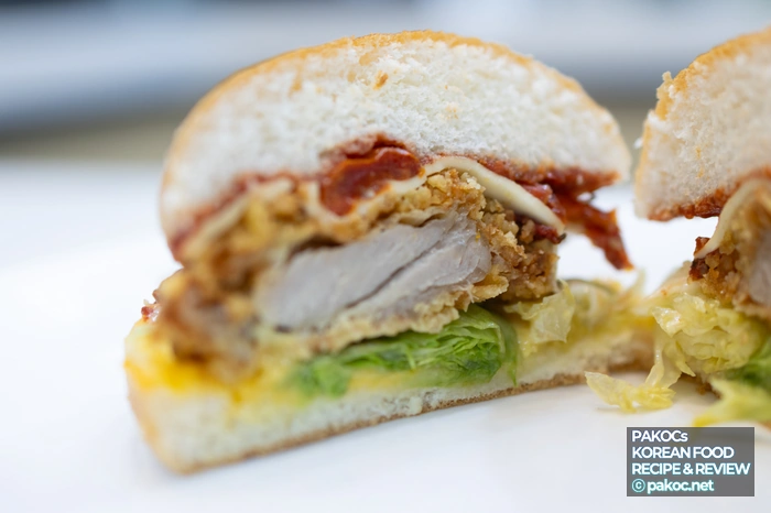 チキンバーガー味感想説明