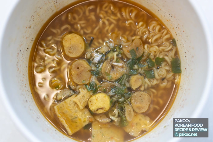 라면 조리 과정 사진