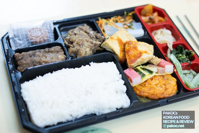 Características del almuerzo de jeon surtido