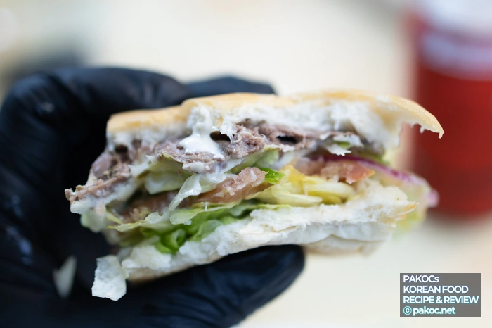 신메뉴 토시비프 소스 조합