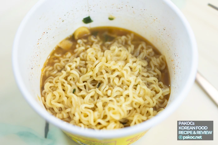 분식집 어묵 라면 구성