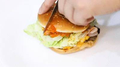 ビーフバーガー コールスロー 味 調和