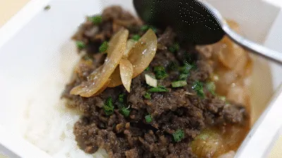 Comparación de cambios de sabor de la salsa de gyudon