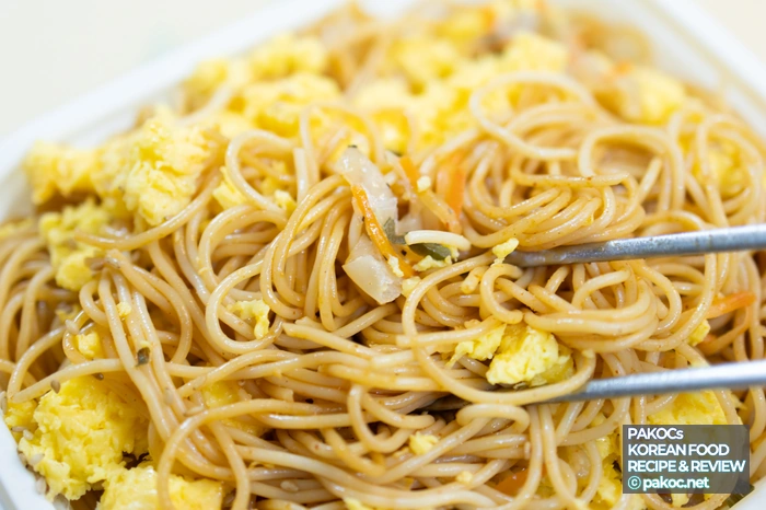 Método de cocción de pasta de huevo revuelto