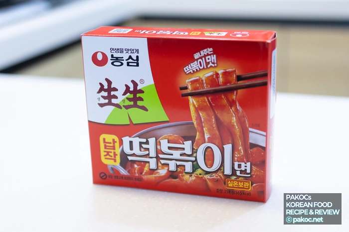 농심 생생 납작떡볶이면 신제품