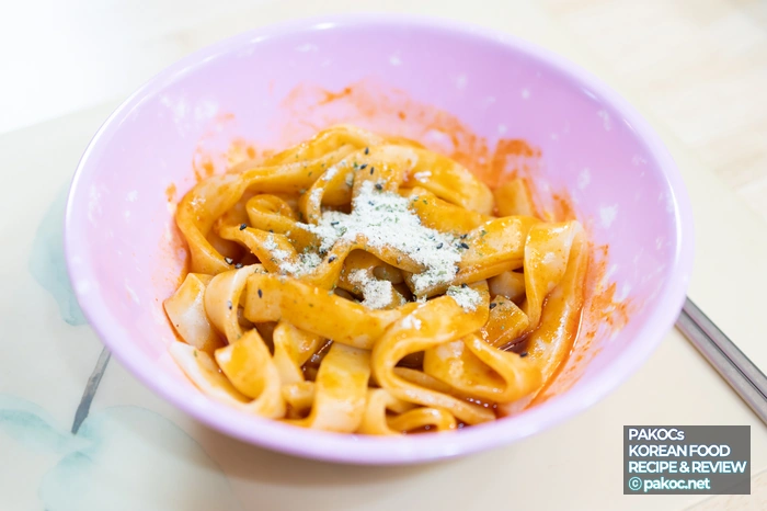 생면 떡볶이 리뷰 작성