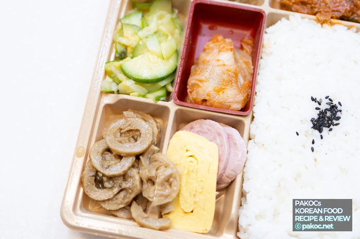 식사 구성 무난한 도시락