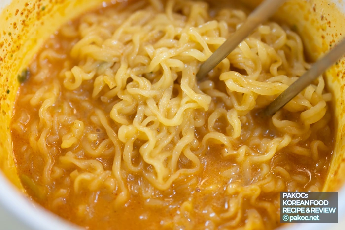 매운크림짬뽕 조리 방법 사진