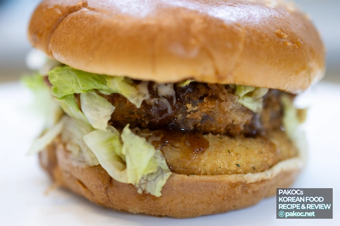 햄버거 디자인 비주얼 사진