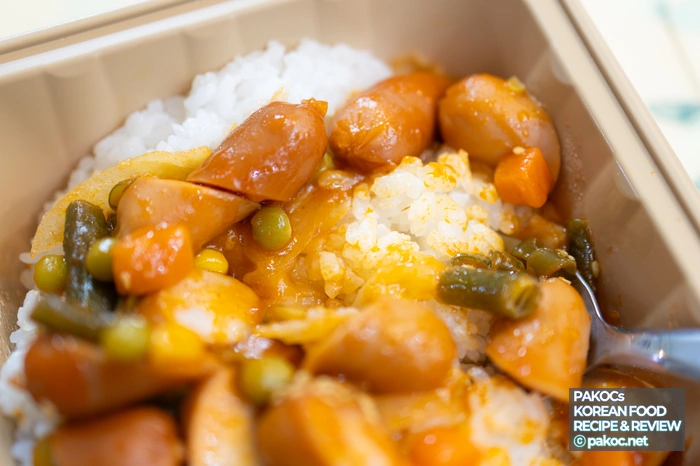 소세지 야채덮밥 맛 리뷰