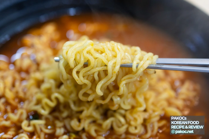 라면 재료 구성 확인