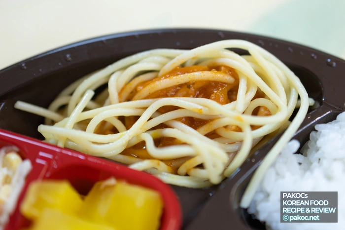 매운 돈까스 구성 소개