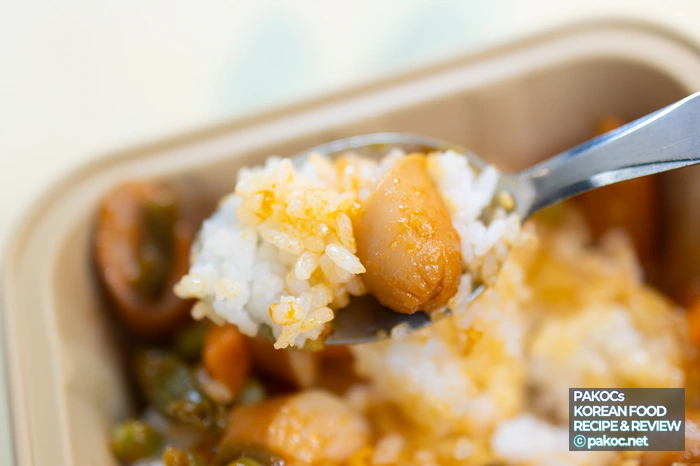 소세지 야채덮밥 신메뉴 사진