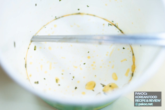 크림 파스타 컵라면 비주얼