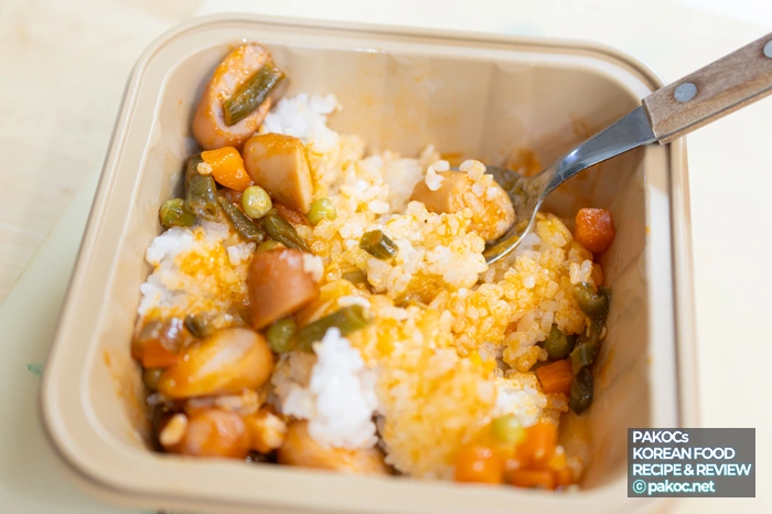 소세지 야채덮밥 조리법 사진