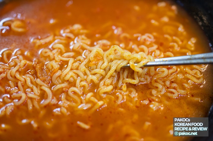 소비자 후기 김치찌개 라면