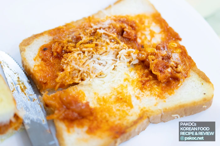 페퍼로니 햄 토스트 재료