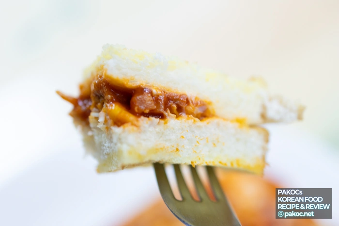 햄 치즈 토스트 구성