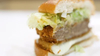 햄버거 패티 구성 사진