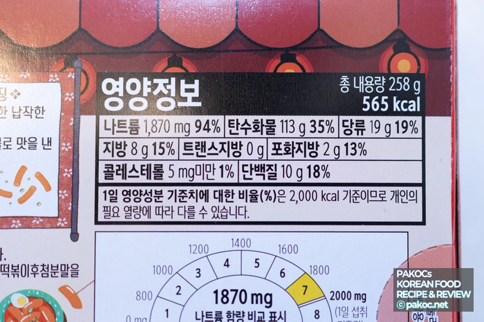 후첨 분말 소스 비교