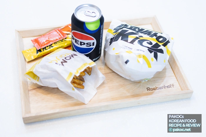 맘스터치 슈퍼싸이 더블킥 햄버거