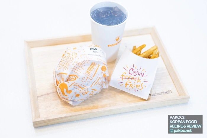 파파이스 루이 블랙페퍼 버거 비주얼