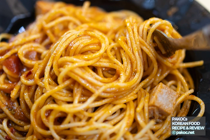 스팸 아라비아따 파스타 소스 조리법