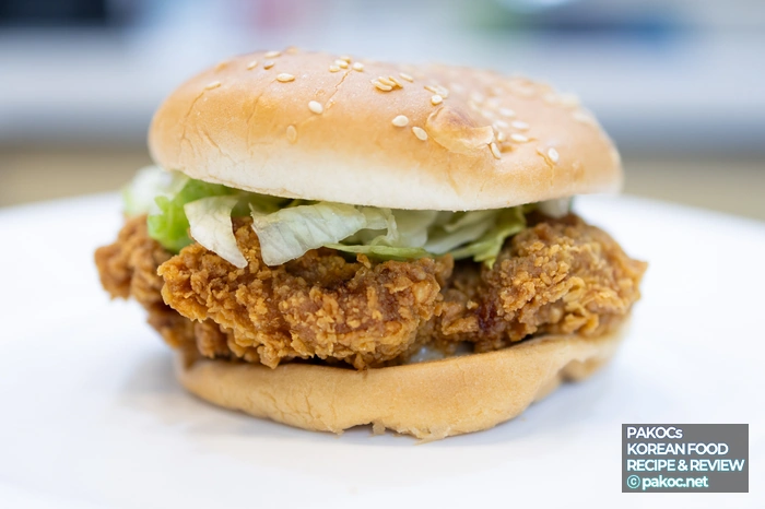 버거 사이즈 비교 사진