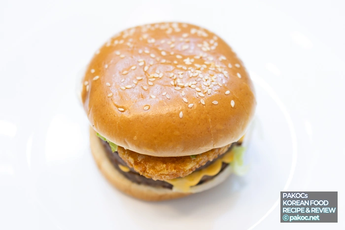 매운햄버거 소스양 비교