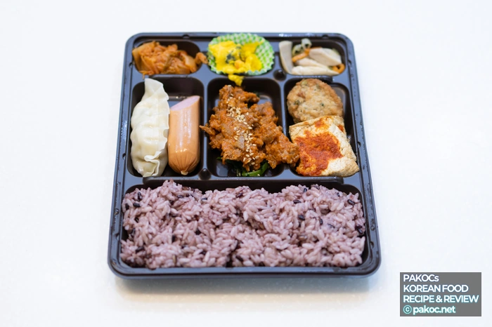 도시락 메인 반찬 비교