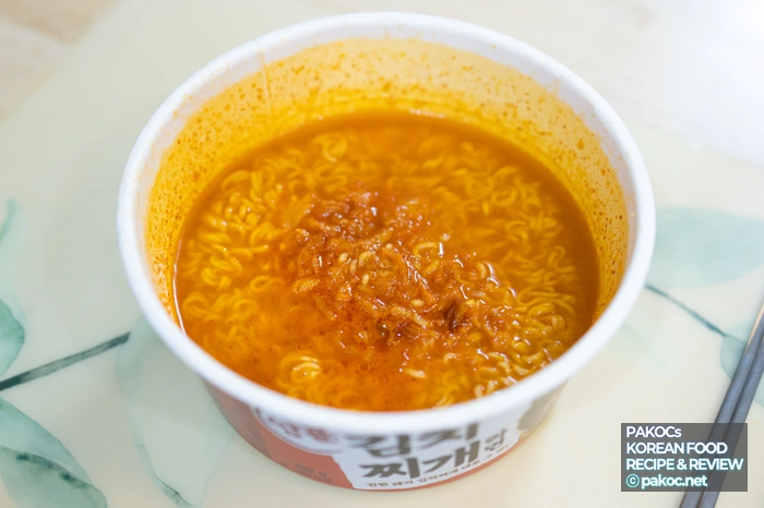 Cup ramen cooking review summary