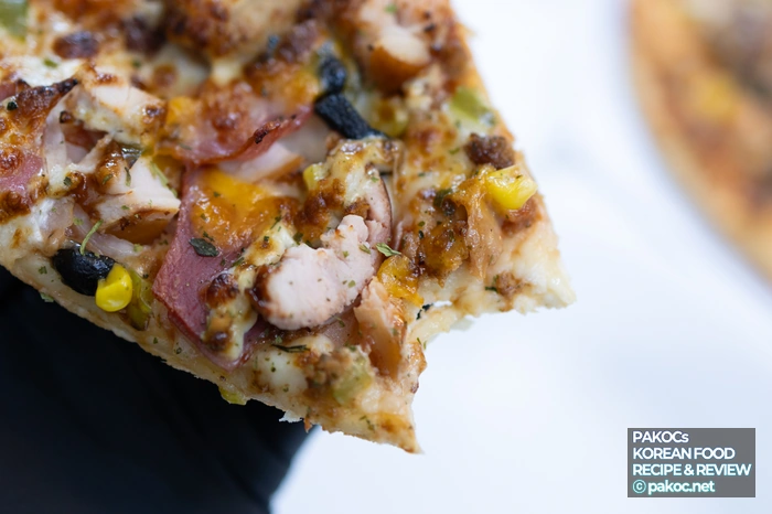 피자 고기 종류 다양한 구성