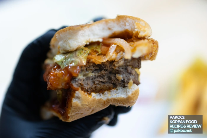 매운햄버거 소스 구성비교