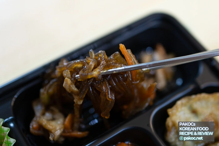 조리된 중식 도시락 비교