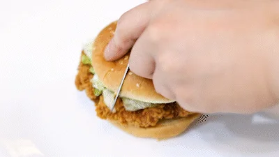 바삭한 튀김 식감 이미지