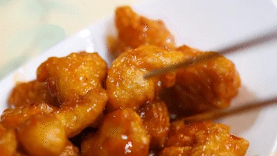 레몬크림 탕수육 소스 조화