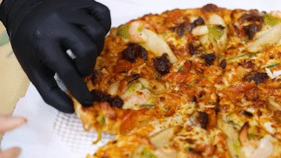 LA치즈폴레 갈비피자 리뷰작성