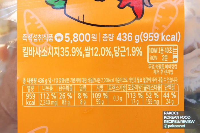 가성비 좋은 도시락 메뉴