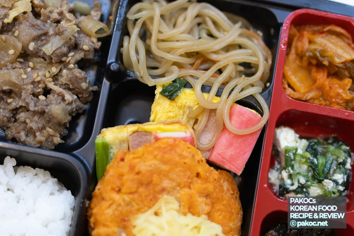 조리후 식감 변화 도시락