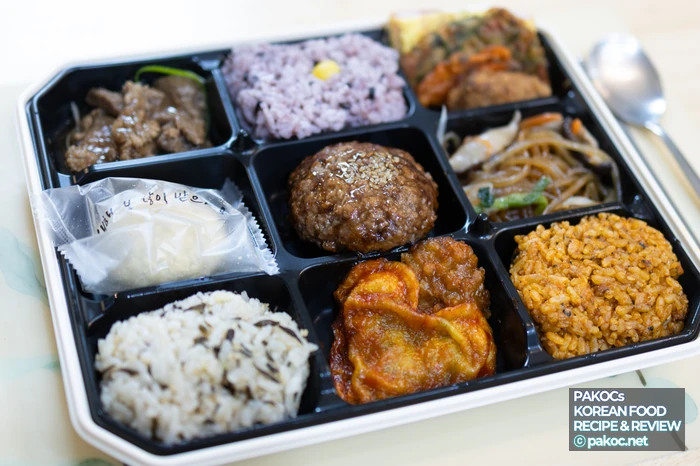 고품질 도시락 구성요소