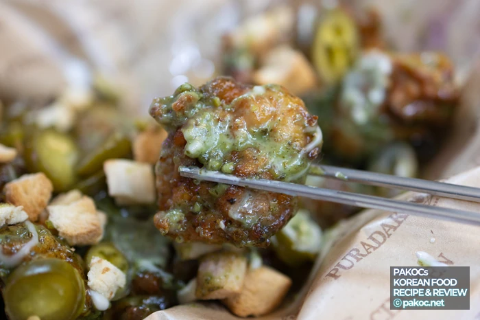 바삭한 식감 부드러운 소스